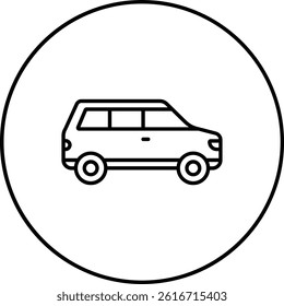 Wagon Car vector icon. Can be used for printing, mobile and web applications.