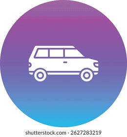 Wagon Car vector icon. Can be used for printing, mobile and web applications.
