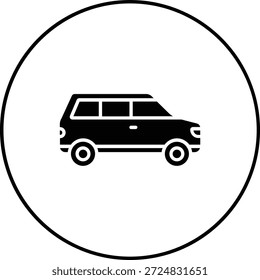 Icono de Vector de coche de vagón. Se puede utilizar para aplicaciones de impresión, móviles y de Web.