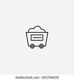 Wagon icon sign vector,Symbol, logo illustration for web and mobile