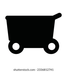 Icono de vagón Silueta Vector Art