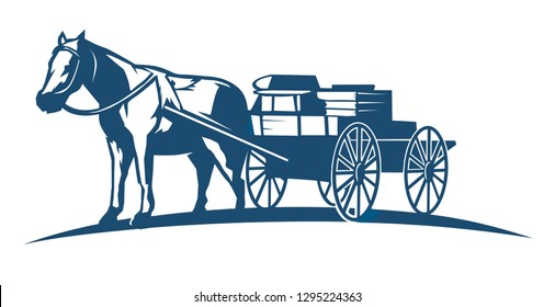 Wagon Illustration Logo