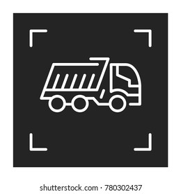 Wagon linear vector icon. Trendy line illustration railway carriage for website of transport company and delivery services.