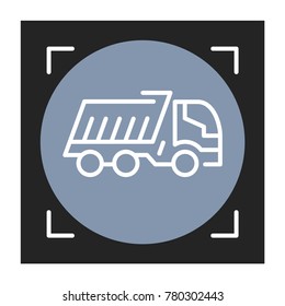 Wagon linear vector icon. Trendy line illustration railway carriage for website of transport company and delivery services.