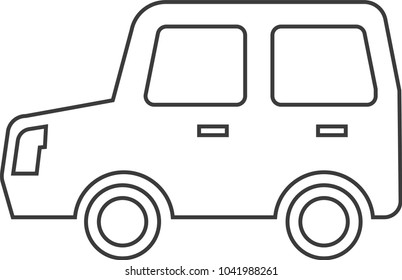 Wagon outline icon