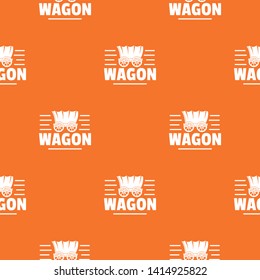 Wagon pattern vector orange for any web design best