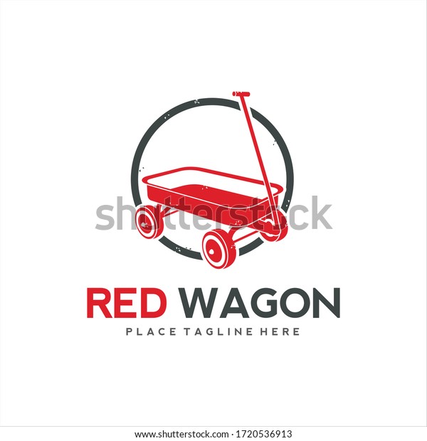 Wagon Red Trolley\
Logo Design Vector Image