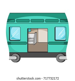 Wagon, single icon in cartoon style.Wagon vector symbol stock illustration web.