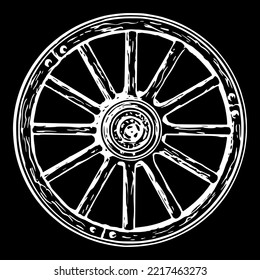 140 Wagon Wheel Drawing Stock Photos Pictures  RoyaltyFree Images   iStock
