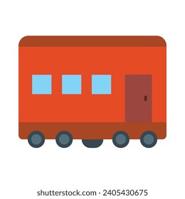 Wagon Vector Flat Icon For Personal And Commercial Use.
