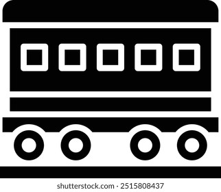 Ilustração do design do ícone do vetor do vagão