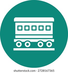 Ilustração do design do ícone do vetor do vagão