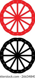 Projeto de roda de vagão para o seu site