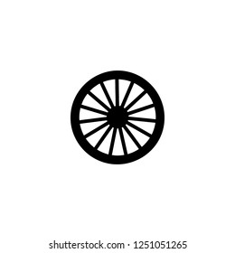 wagon wheel vector icon. wagon wheel sign on white background. wagon wheel icon for web and app