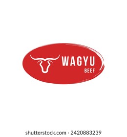 Wagyu beef logo design concept idea