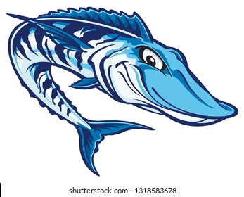 Wahoo Fish Cartoon