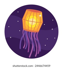 waisak kite diseño ilustración Vector
