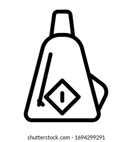 Waist bag icon outline vector design