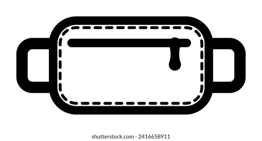 waist bag icon.symbol for mobile concept and web design. vector illustration