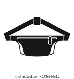 Waist bag pack icon. Simple illustration of Waist bag pack vector icon for web design isolated on white background