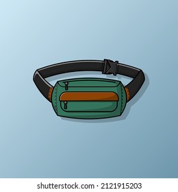 Waist bag, Vector illustration eps.10