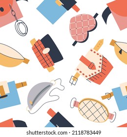 Waist bags for men, women and unisex. Endless pattern. Fashionable accessories.
Flat vector illustration.