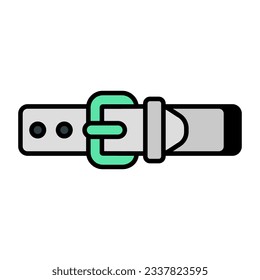 Waist belt icon, editable vector 