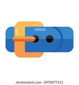 Waist belt icon, editable vector