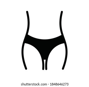 Waist icon vector design logo template