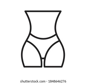 Waist icon vector design logo template