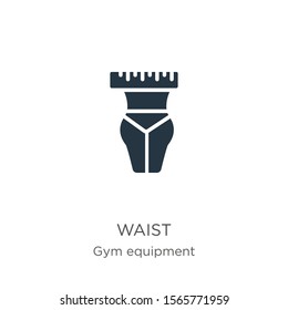 Waist icon vector. Trendy flat waist icon from gym and fitness collection isolated on white background. Vector illustration can be used for web and mobile graphic design, logo, eps10