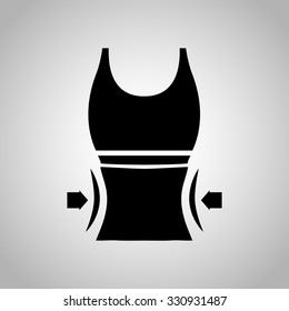 Waist loss icon