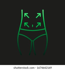 Waist, plastic surgery nolan icon. Simple thin line, outline vector of plastic surgery icons for ui and ux, website or mobile application