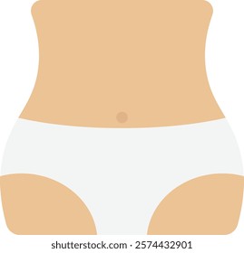 Waist Successful Profession Icon Vector Flat Illustration