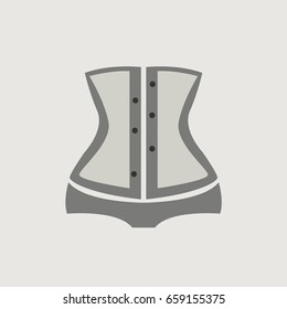 Waist Trainer, Corset Symbol, Icon