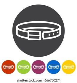 Waistband icons. Vector illustration.
