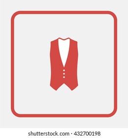 Waistcoat icon.