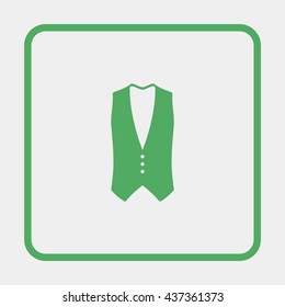 Waistcoat icon.