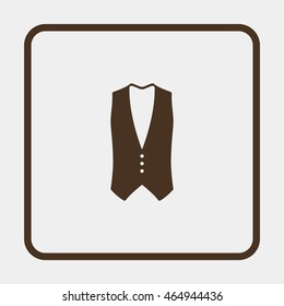 Waistcoat icon.