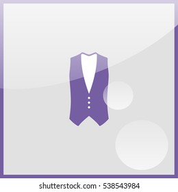 Waistcoat icon.