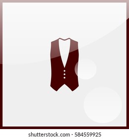 Waistcoat icon.