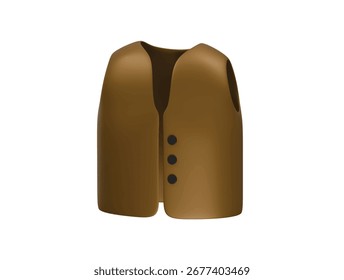 Weste Symbol 3D-Illustration Rendering