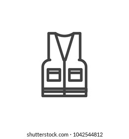 waistcoat icon vector