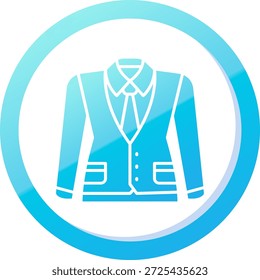 Waistcoat Line vector Icon Design