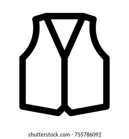 waistcoat on white background