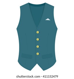 Waistcoat vector illustration isolated on a white background