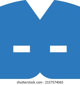 Waistcoat Vector illustration on a transparent background.Premium quality symbols.Glyphs vector icon for concept and graphic design.