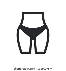 waistline flat vector icon
