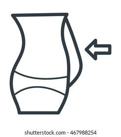 Waistline Vector Icon