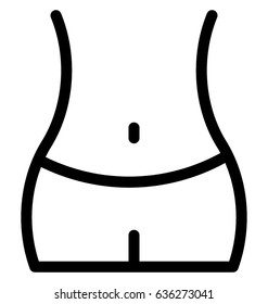 Waistline Vector Icon